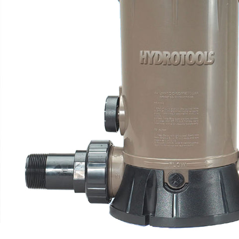 Swimline Hydrotools 8750 inlet and outlet view highlights universal compatibility with pool systems.