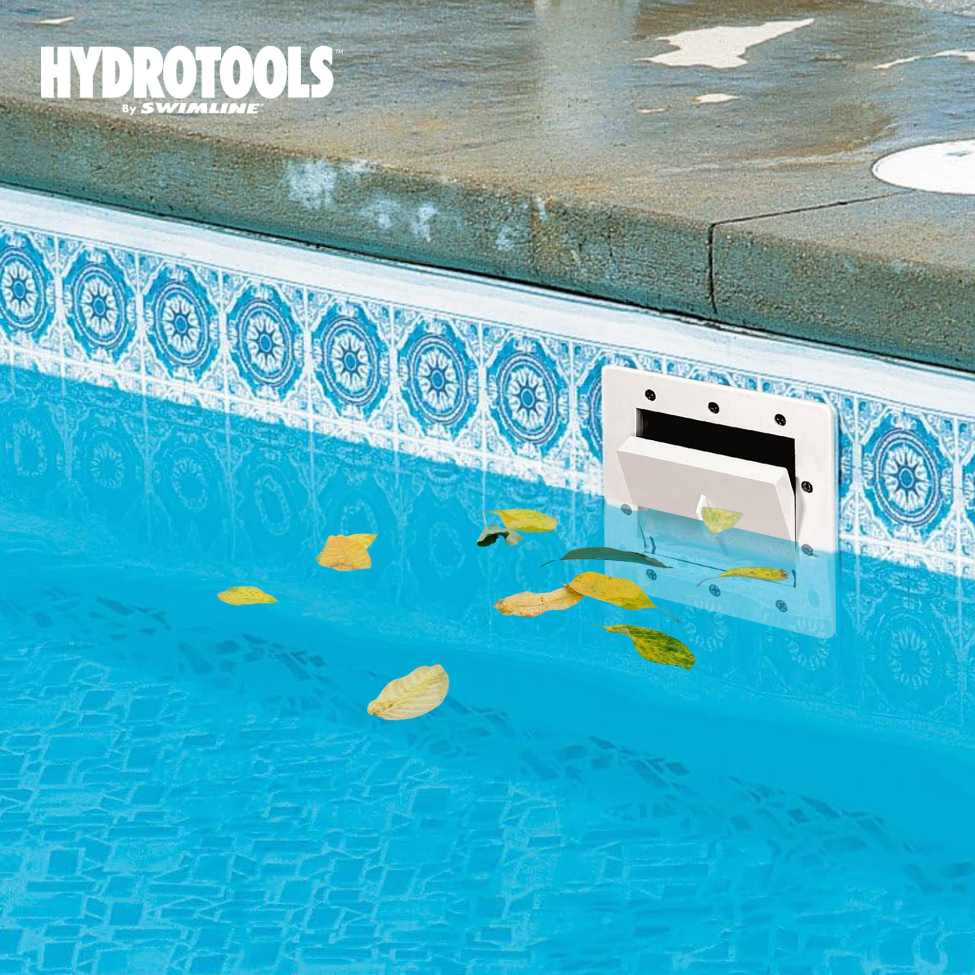 Swimline HydroTools above-ground pool skimmer kit in action for reliable debris control