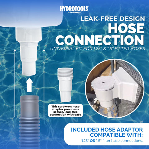 Swimline HydroTools ABS construction highlights durable pool skimmer