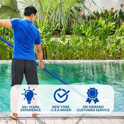 Swimline Hydrotools UV-resistant design resists sun exposure and chemicals.