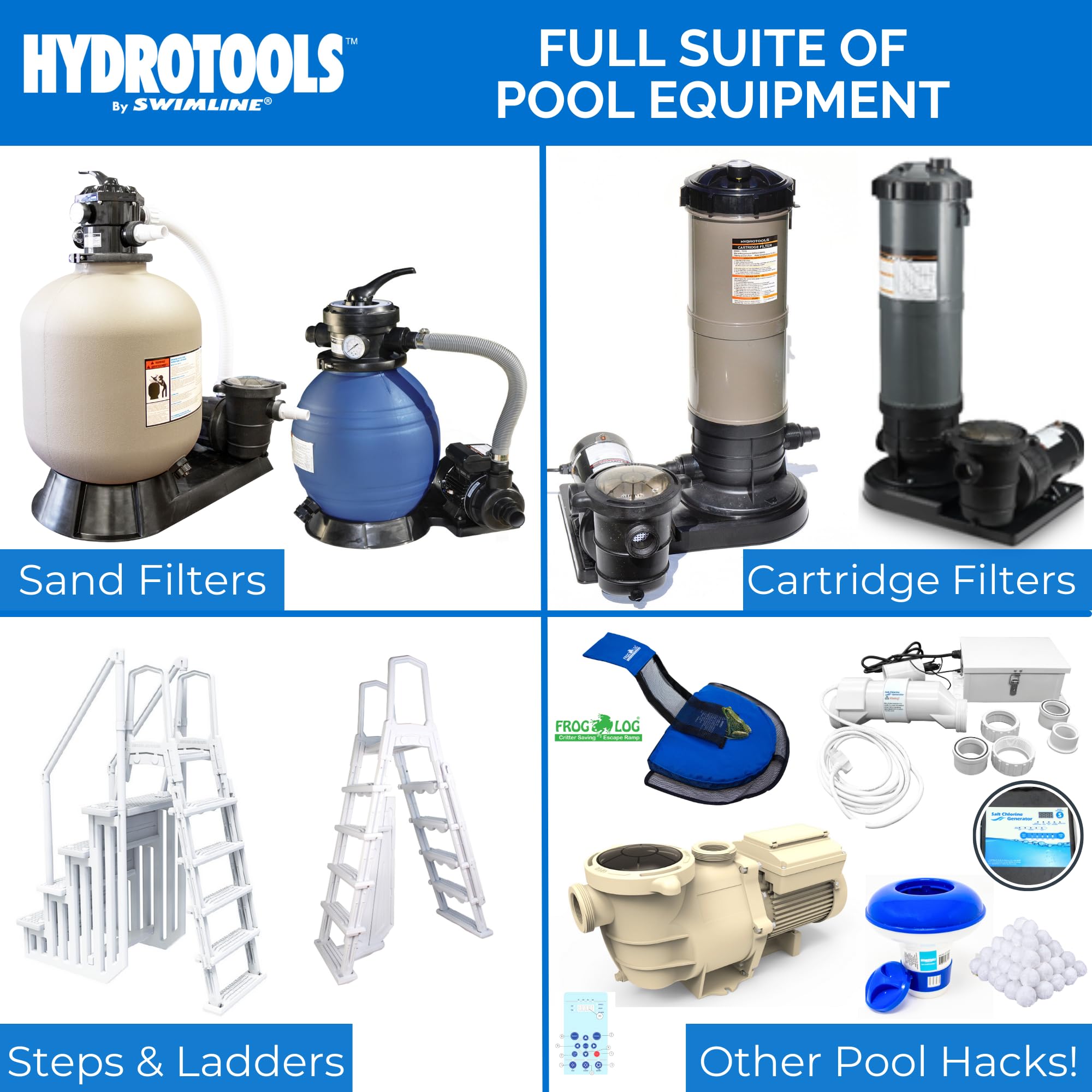Swimline HydroTools durable construction with 1 year warranty