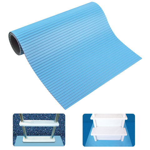Swimline HydroTools mat easy to install, roll up for compact storage