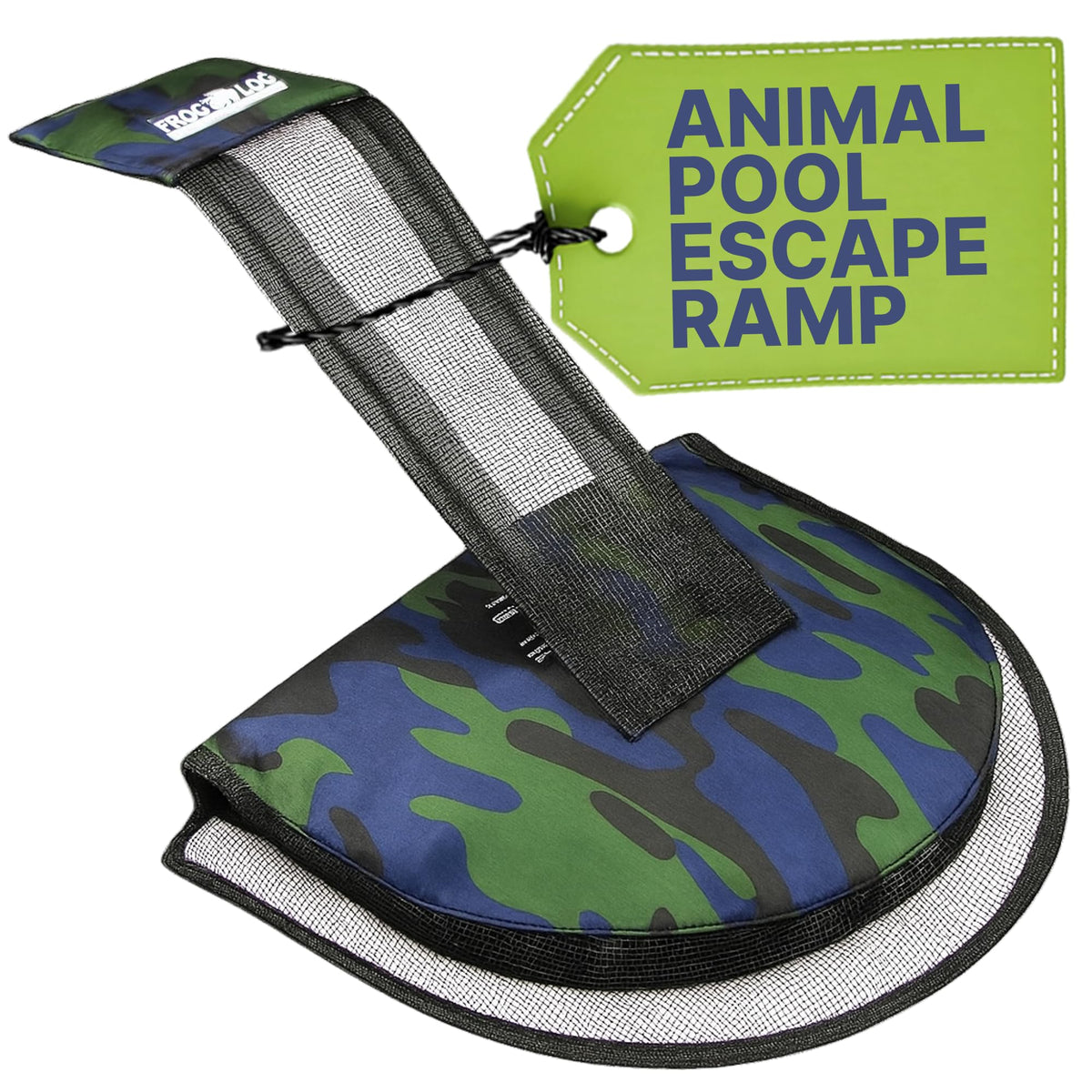 Swimline HydroTools Frog Log escape ramp facilitates safe pool exits for wildlife.