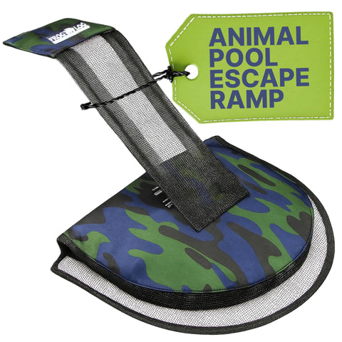 Swimline HydroTools Frog Log escape ramp facilitates safe pool exits for wildlife.