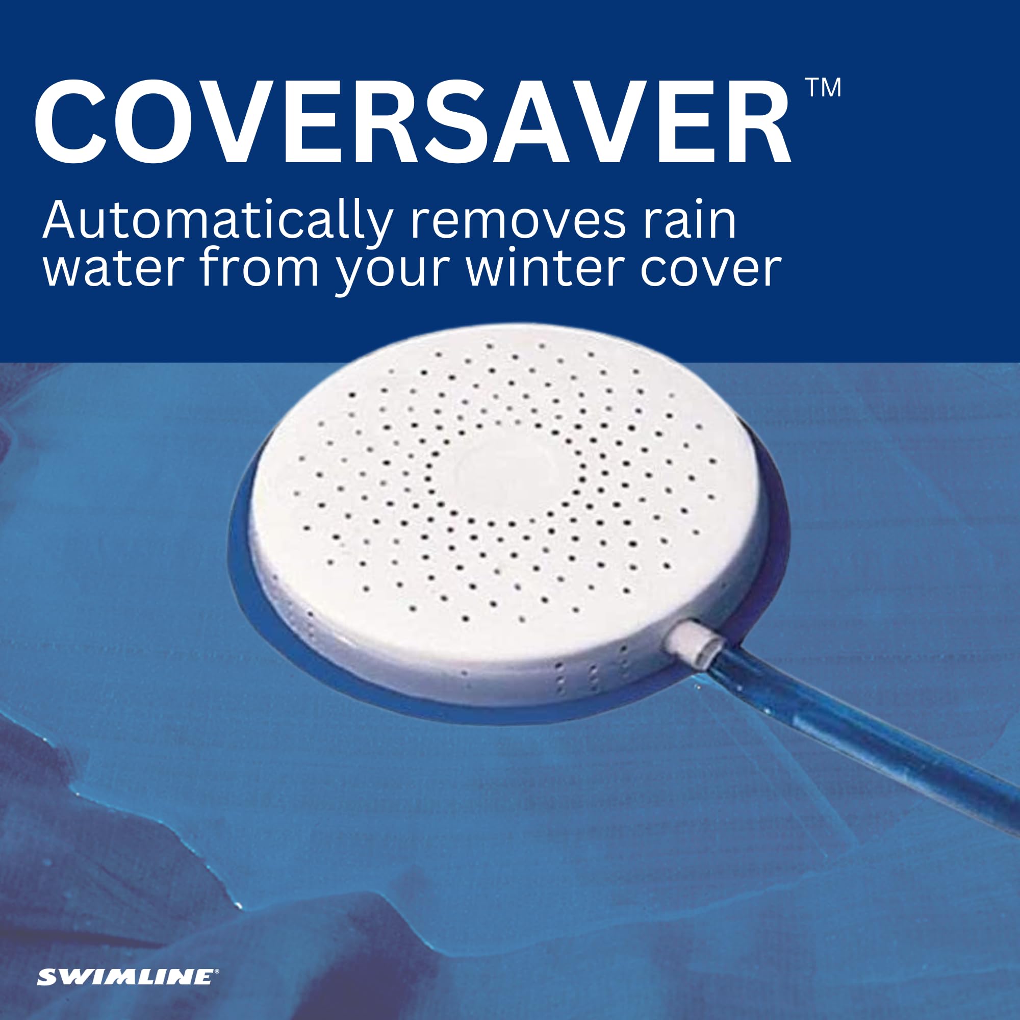 Swimline HydroTools Original siphon pump draining water quickly without electricity.