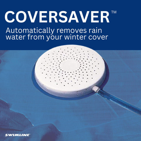 Swimline HydroTools Original siphon pump draining water quickly without electricity.
