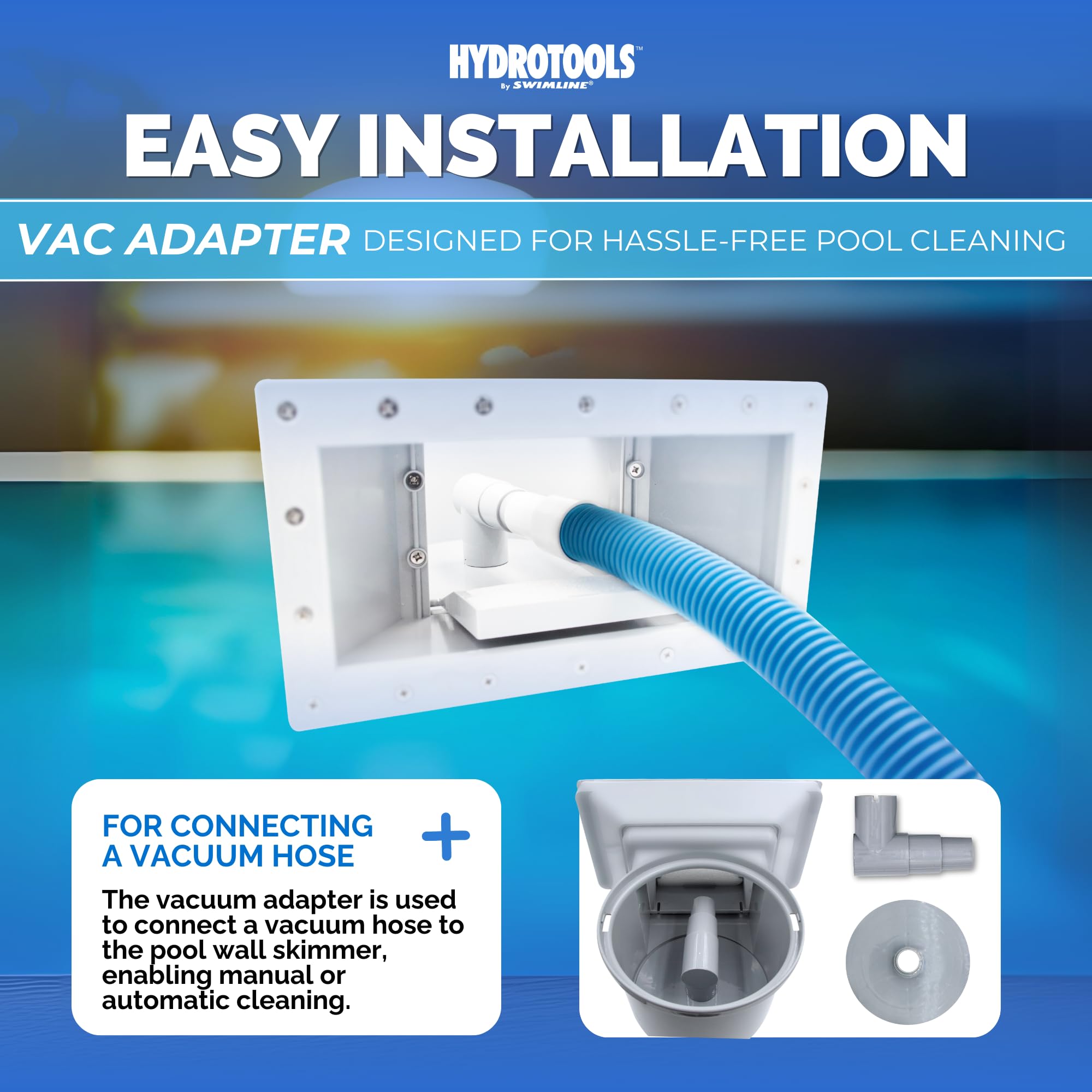 Swimline HydroTools snap-in weir enables quick maintenance
