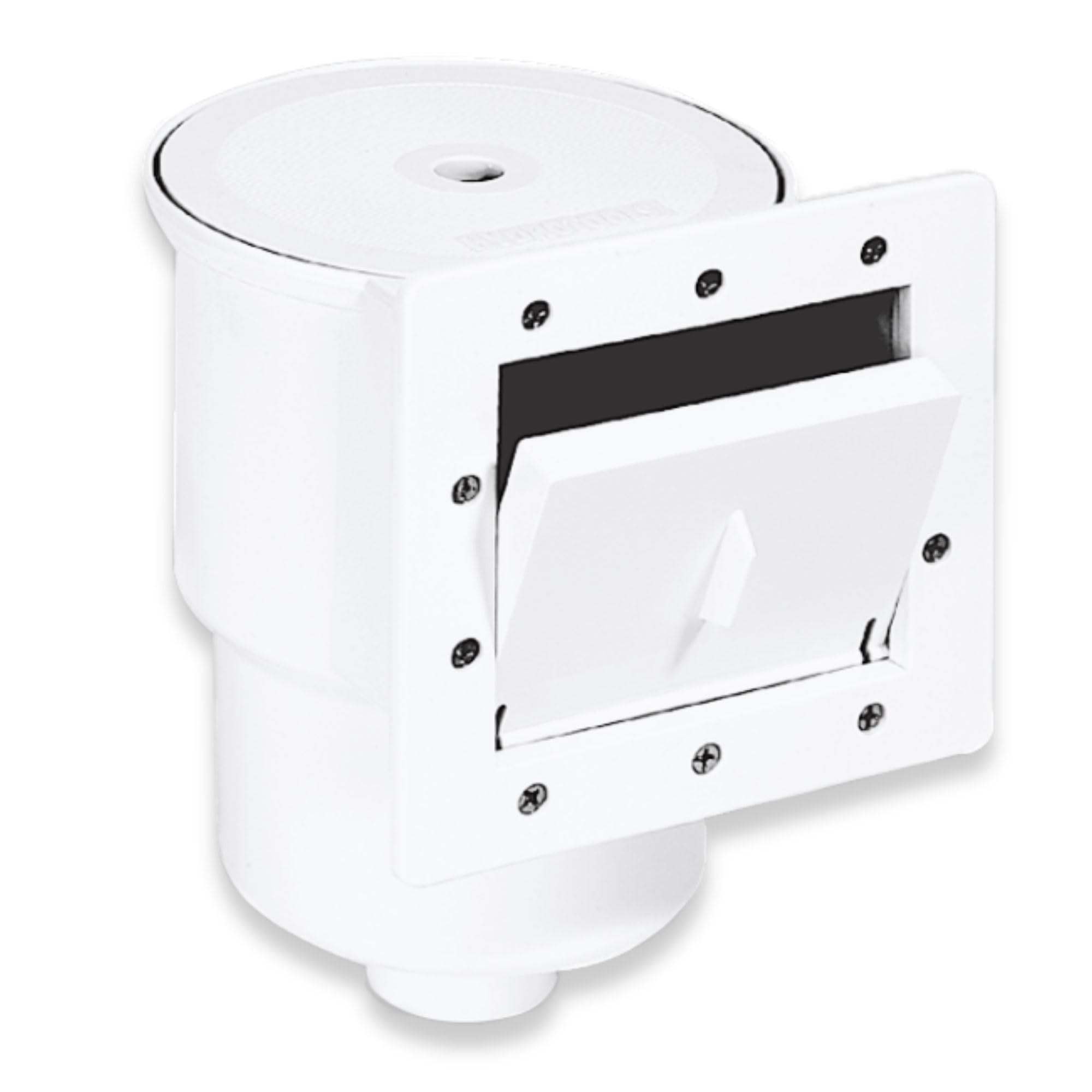 Swimline HydroTools standard thru-wall skimmer for quick above-ground pool setup and debris capture
