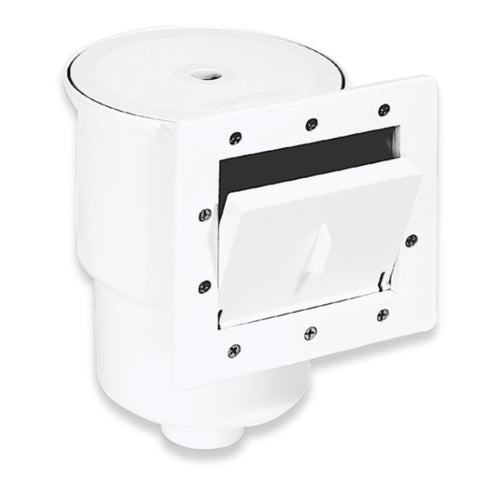 Swimline HydroTools standard thru-wall skimmer for quick above-ground pool setup and debris capture