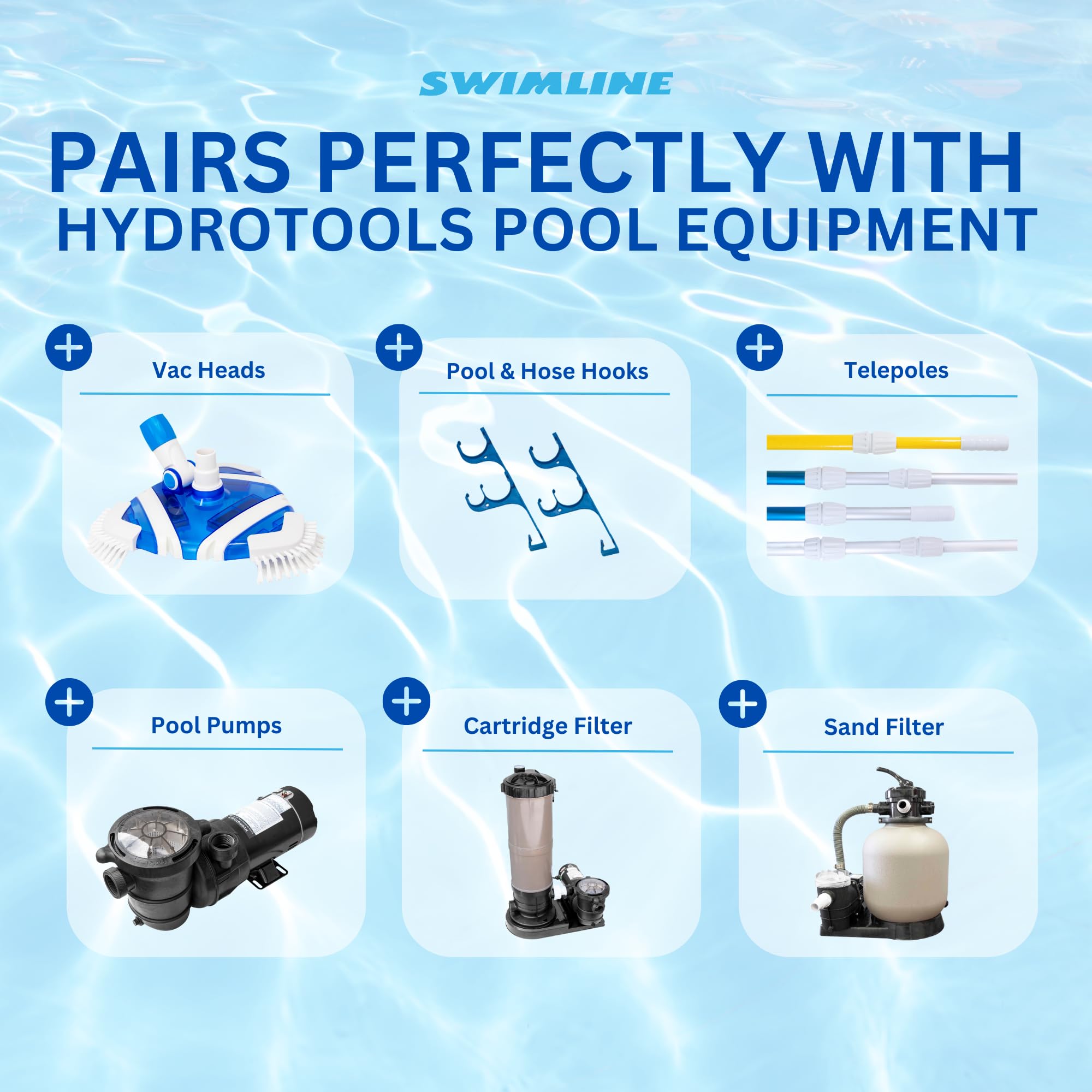 Secure connections on HydroTools vacuum hose prevent leaks