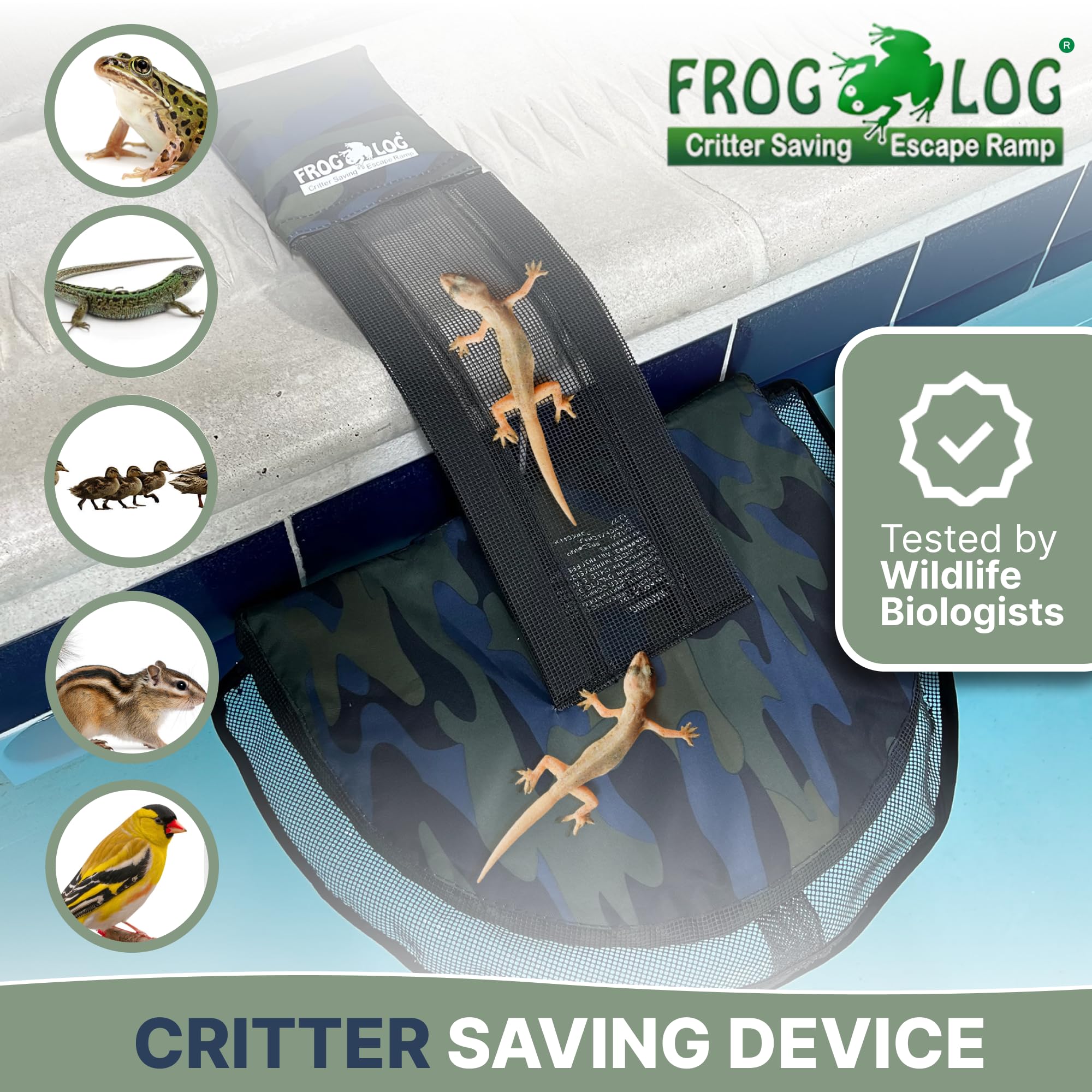 Swimline HydroTools Wildlife Exit Platform shown as a lightweight pool safety aid.