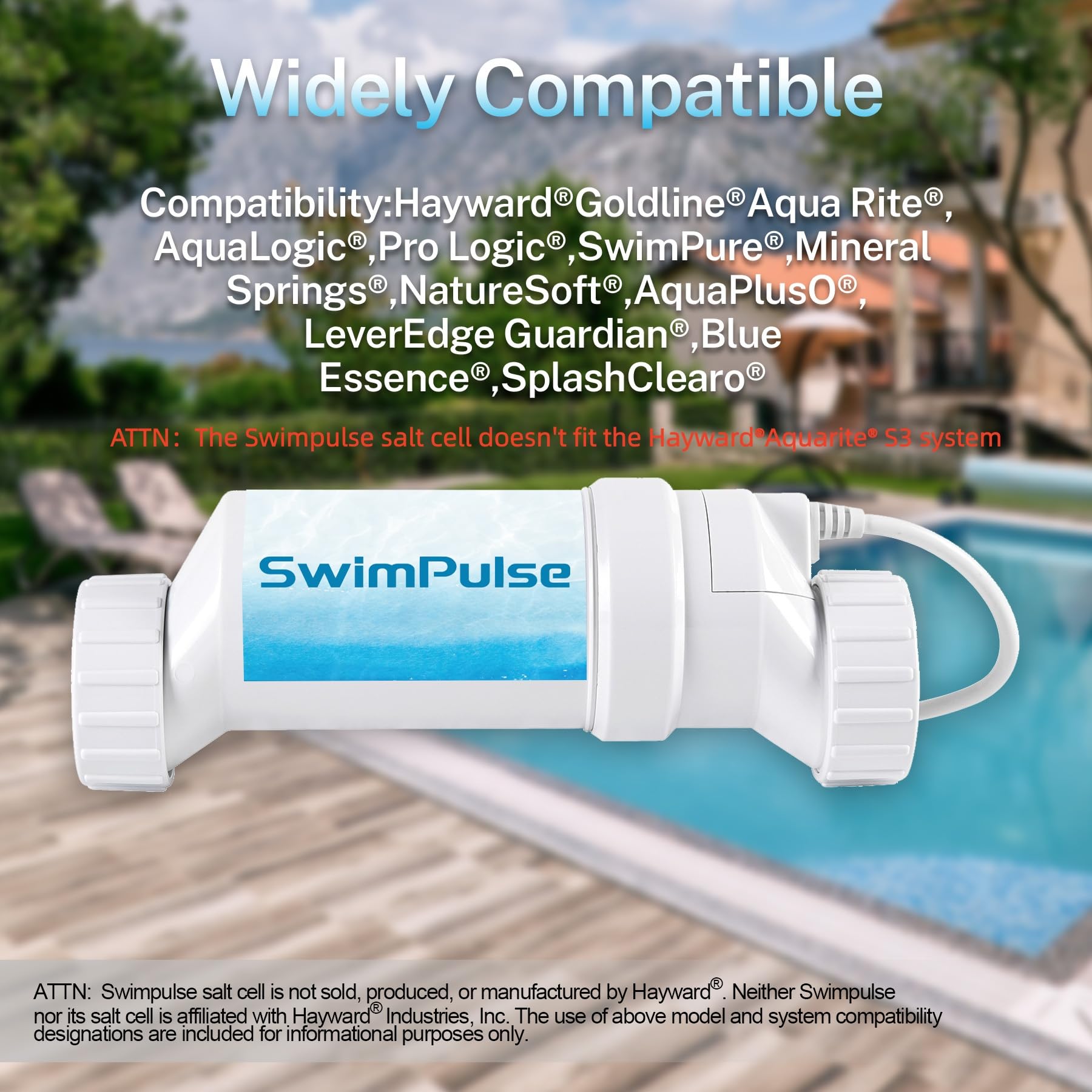 Swimpulse salt cell easy-connect setup in under 30 minutes.