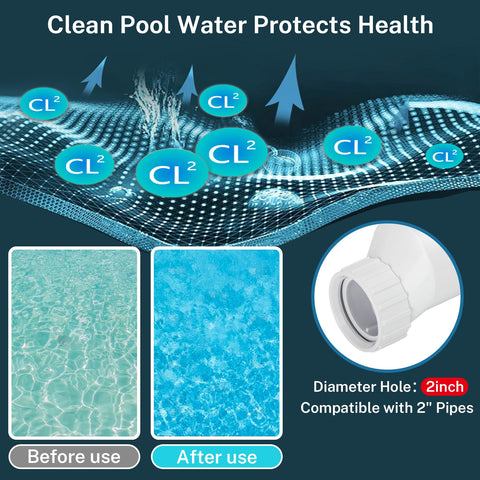 Swimpulse salt cell demonstrates electrolysis chlorine generation for cleaner water.