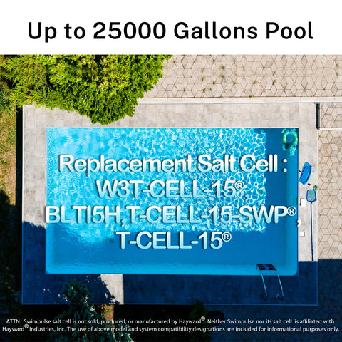 Swimpulse salt cell universal compatibility with Hayward systems.