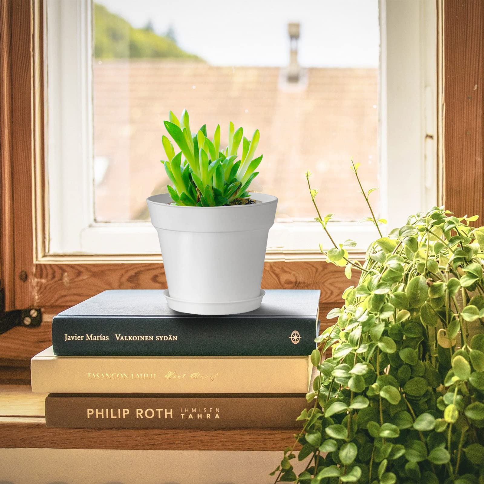 SwinDuck PP matte pot close-up shows sturdy, lightweight material for easy handling.