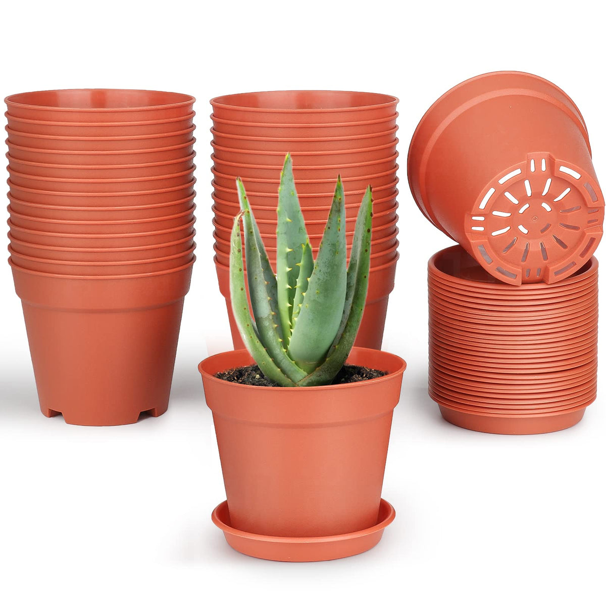 SwinDuck 4-inch plant pot bundle for easy indoor gardening