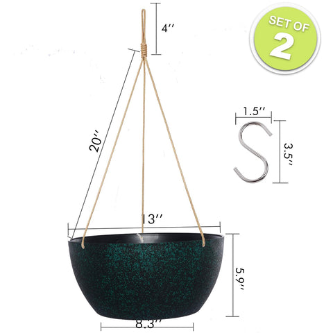 SwinDuck hanging planter close-up shows durable plastic and breathable design.