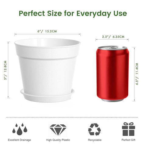 SwinDuck pot with saucer helps catch excess water and keep surfaces clean.