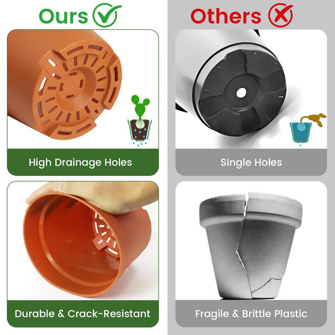 SwinDuck stackable plant pot for space-saving storage and reuse