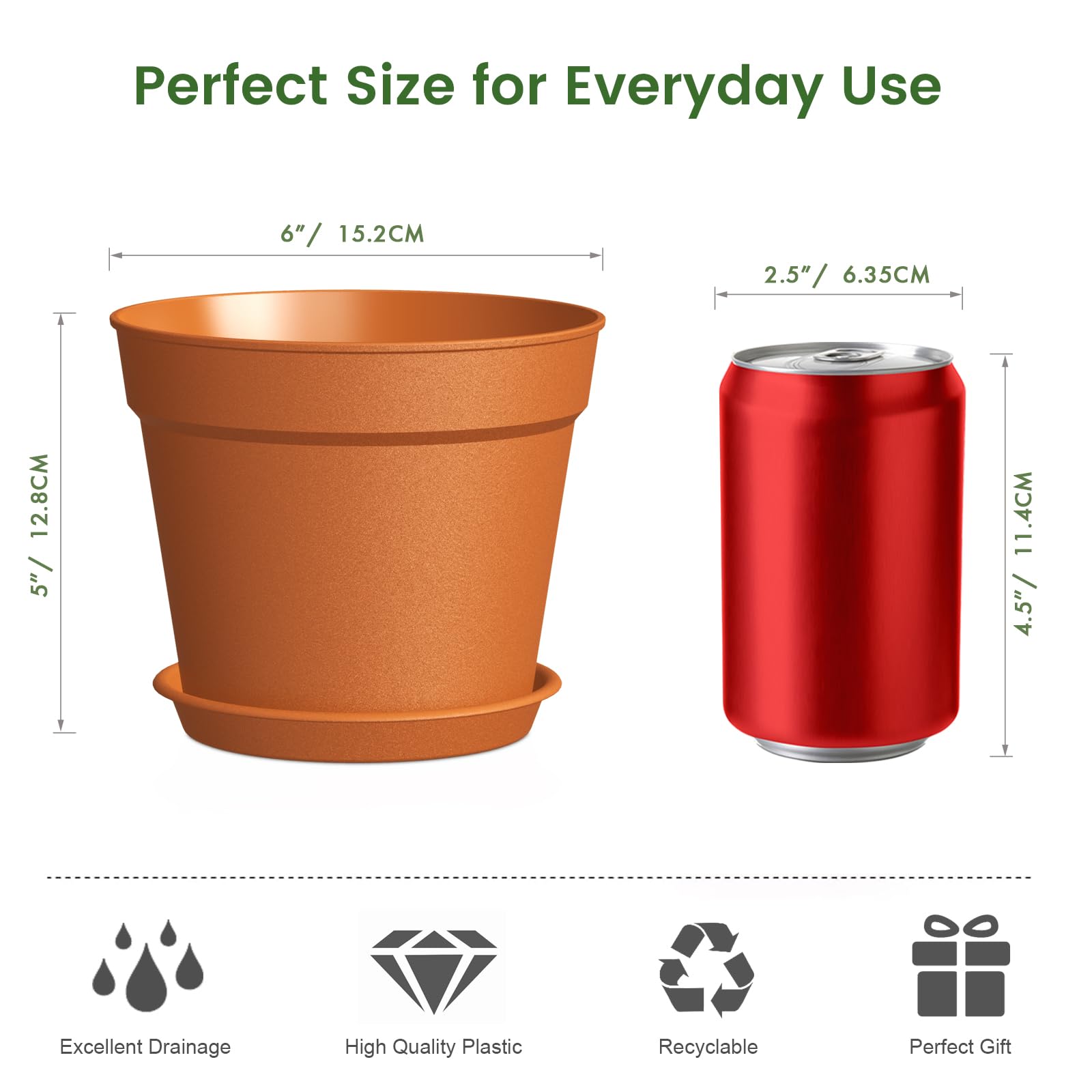 SwinDuck UV-resistant plastic plant pot ready for sun and outdoors