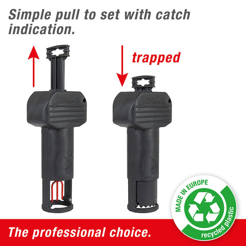 SWISSINNO Gopher and Vole Trap PRO features an enclosed chamber to prevent escapes.
