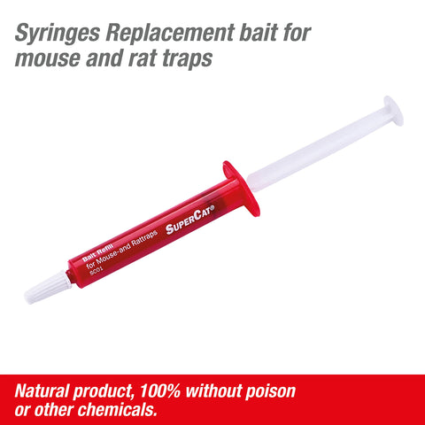 Long-lasting supply: up to twenty baitings per syringe.