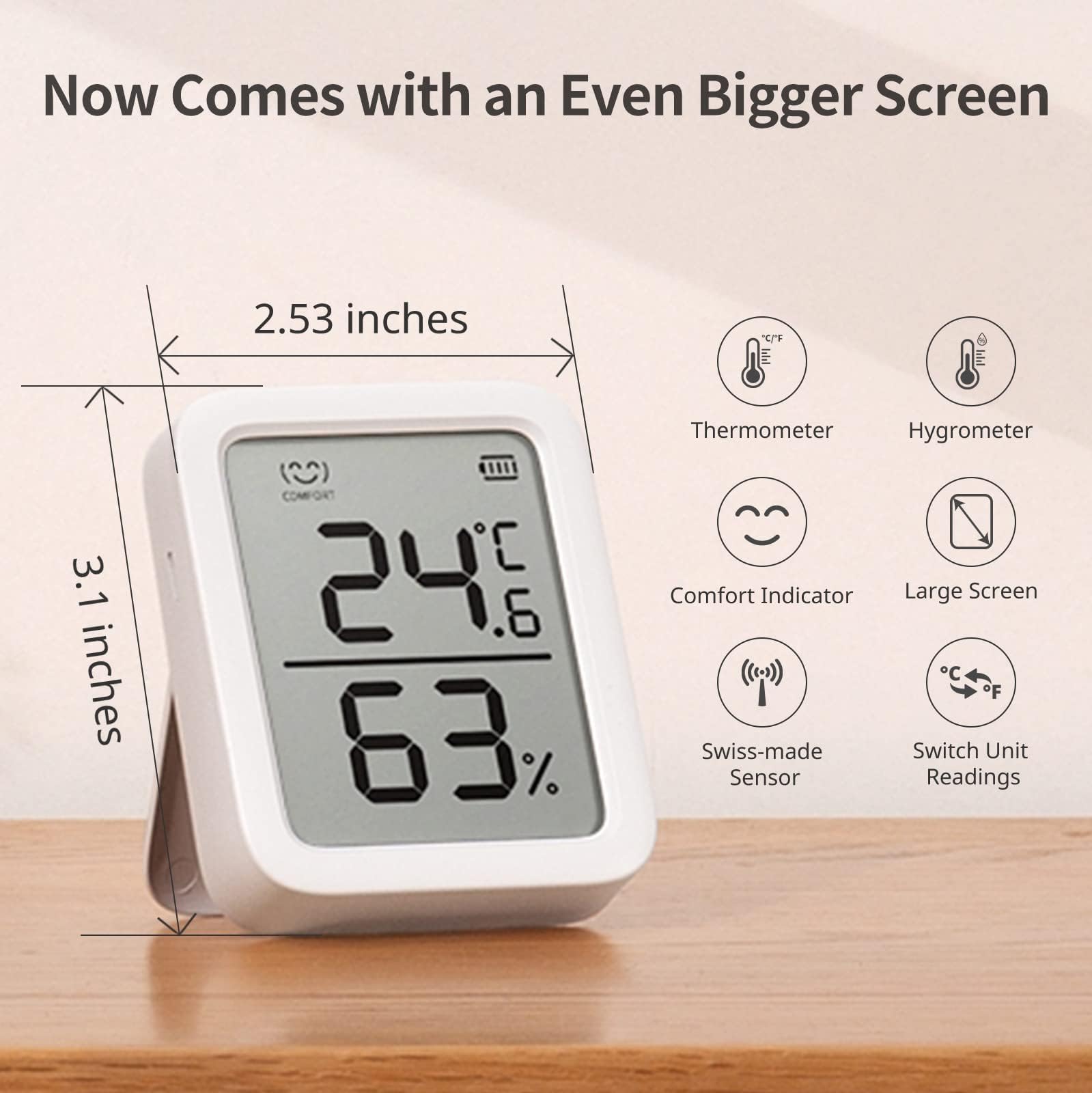 SwitchBot app control dashboard for remote temperature and humidity data