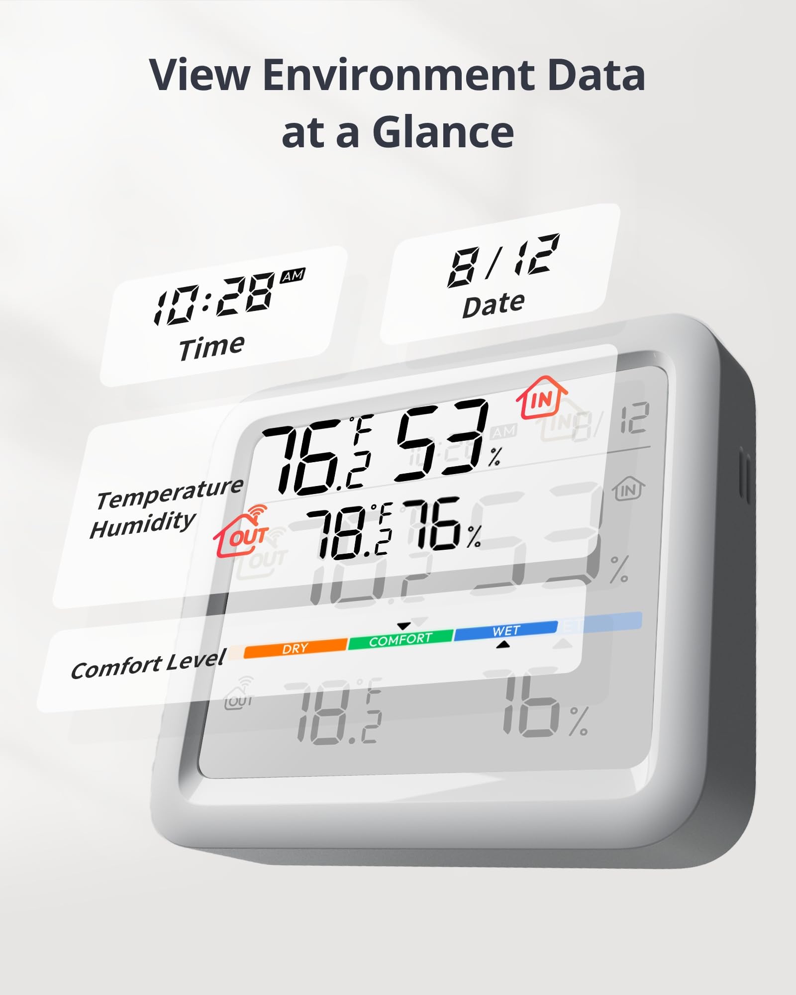 SwitchBot Meter Pro outdoor sensor option keeps you informed about outdoor conditions.