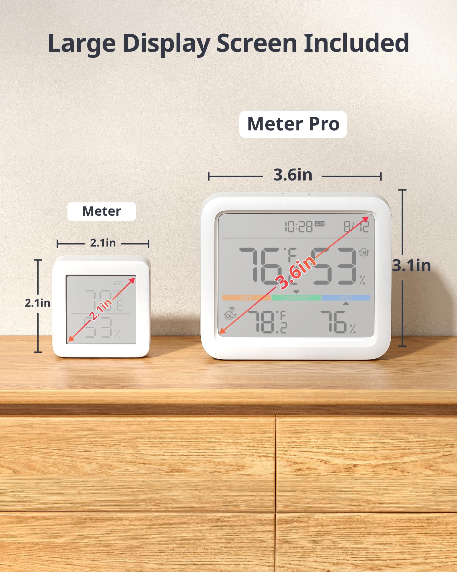 SwitchBot Meter Pro alerts via app and sound to maintain comfortable settings.