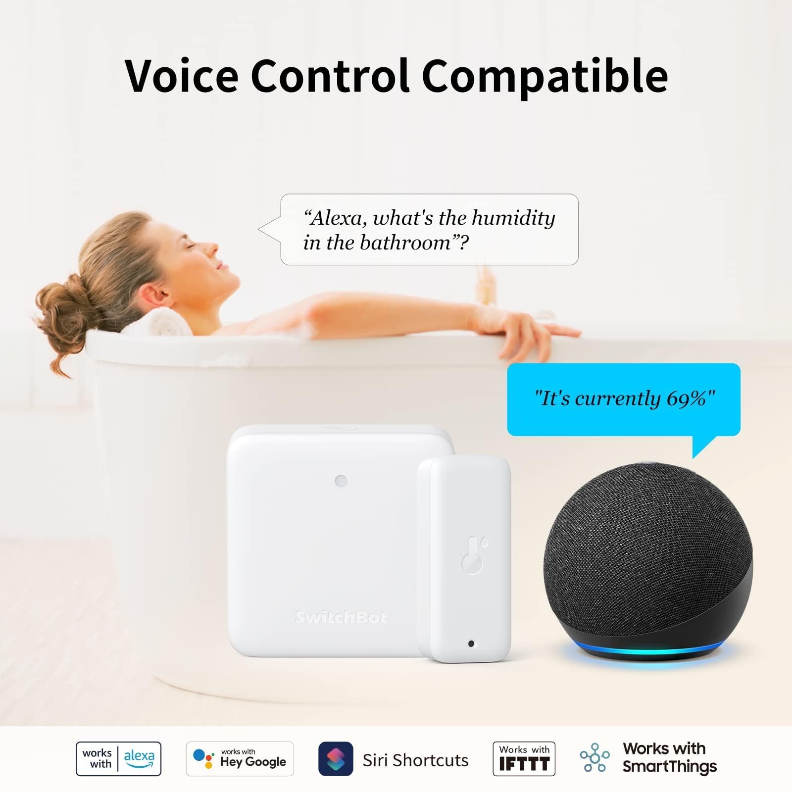 SwitchBot app alerts notify you of temperature and humidity changes