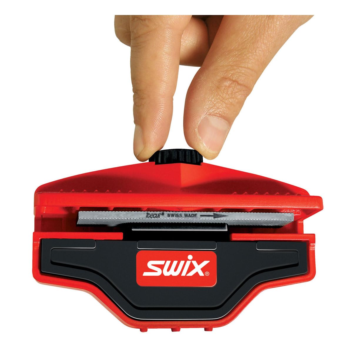 Swix Phantom Edger Pro adjustable bevel dial shown for precise side-edge settings