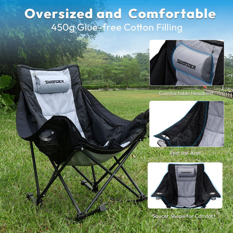 Swonder breathable mesh and 600D Oxford fabric stay cool in summer and warm in winter