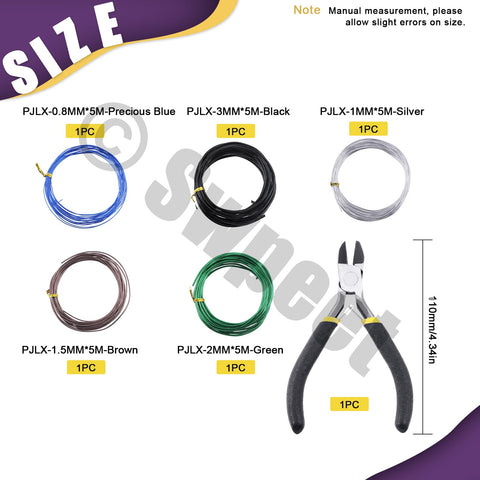 Swpeet 1.0mm silver bonsai wire offers strong yet flexible shaping