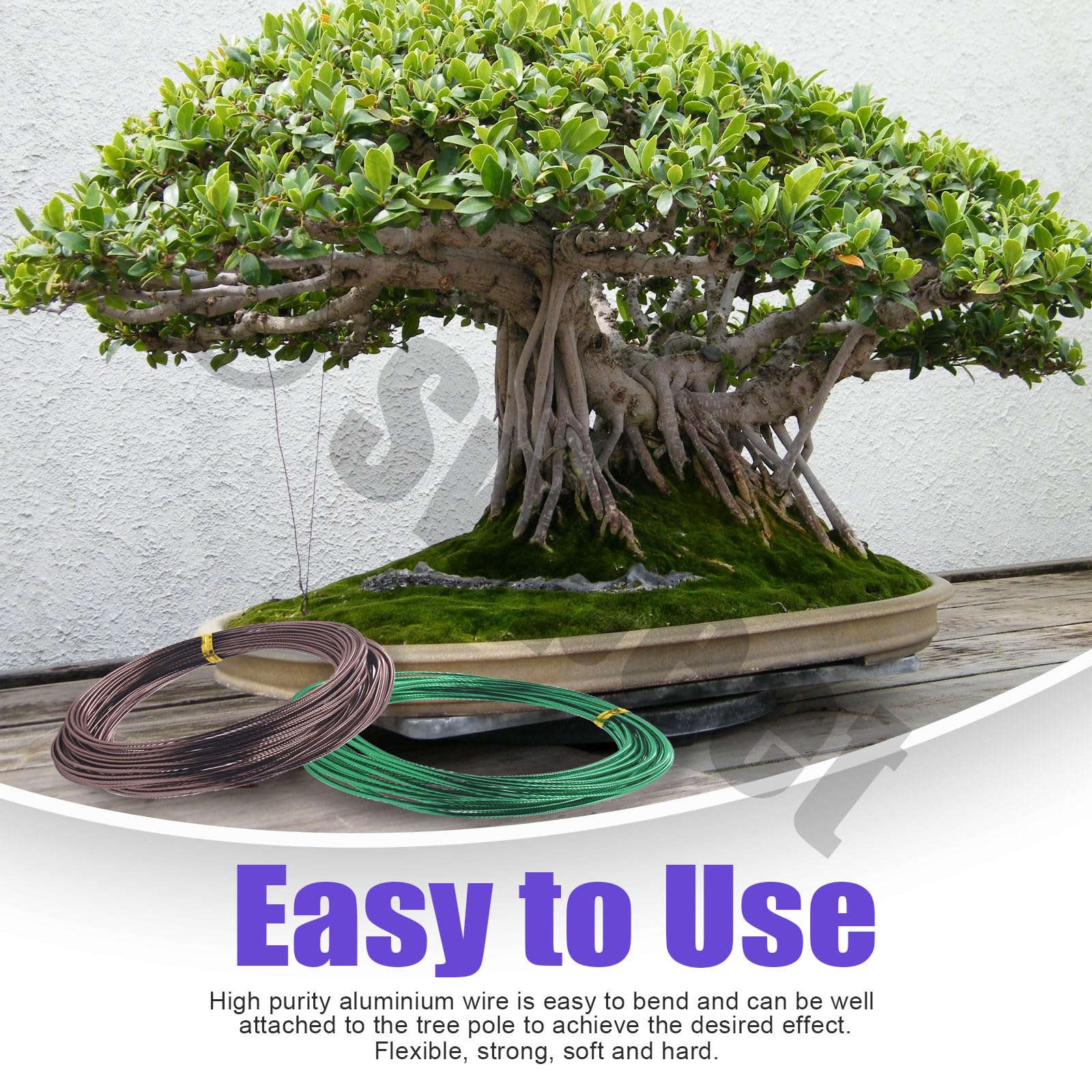 Swpeet 2.0mm green bonsai wire ideal for thicker limbs