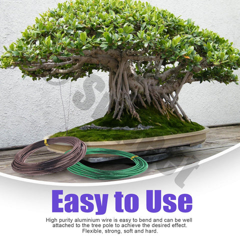 Swpeet 2.0mm green bonsai wire ideal for thicker limbs