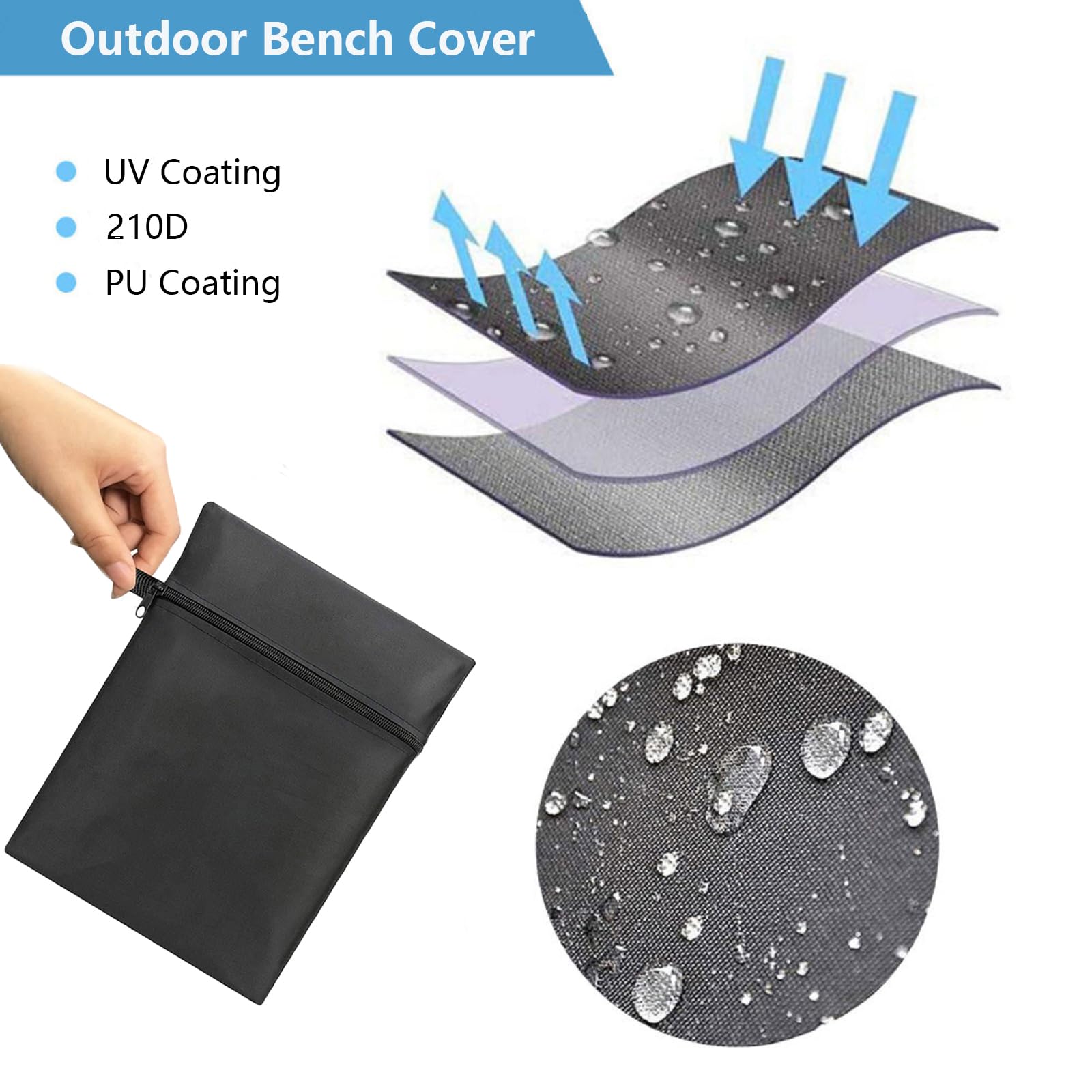 SXAOZYRS bottom drawstring keeps the cover secure on windy days.