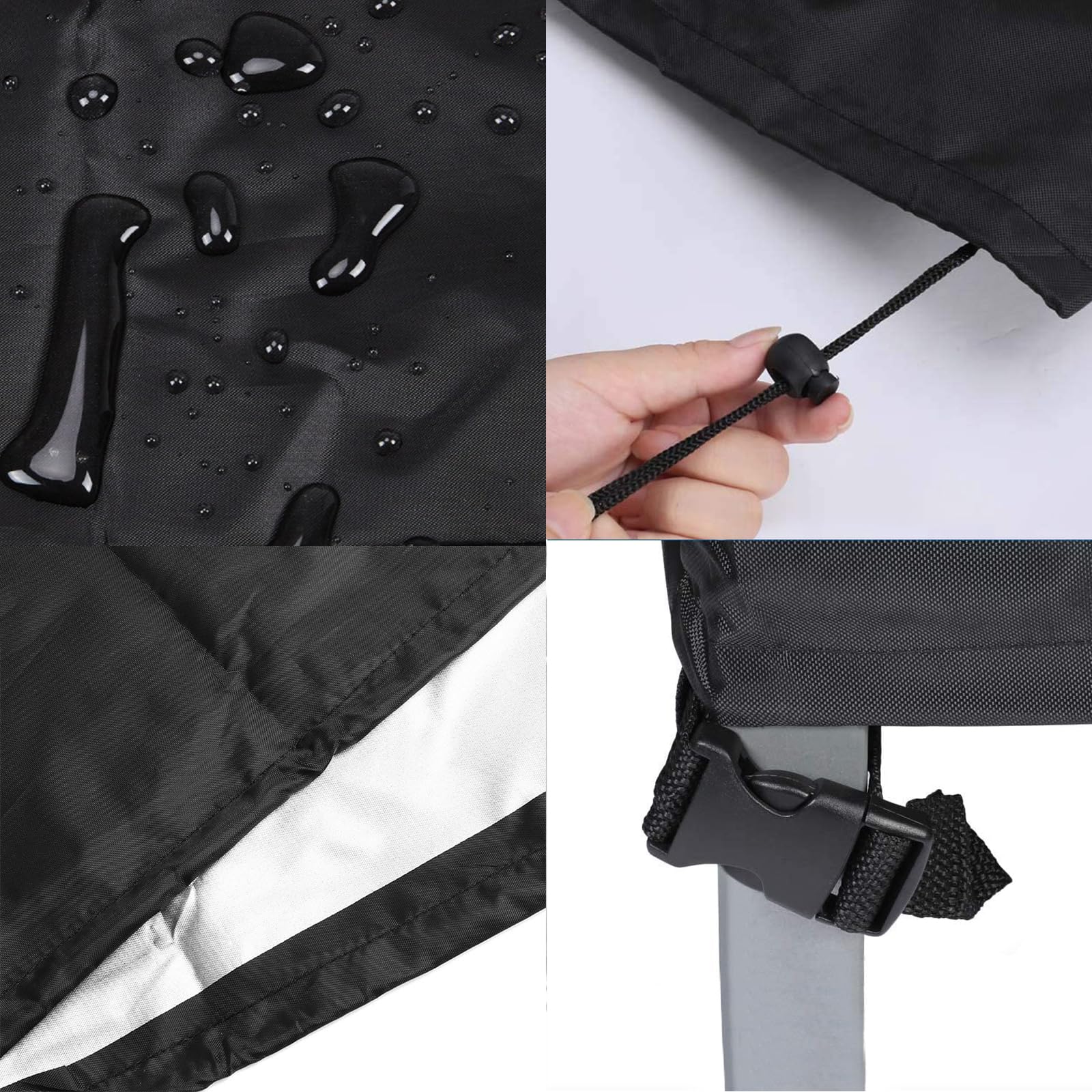 SXAOZYRS four click-close straps provide a snug fit for stability.