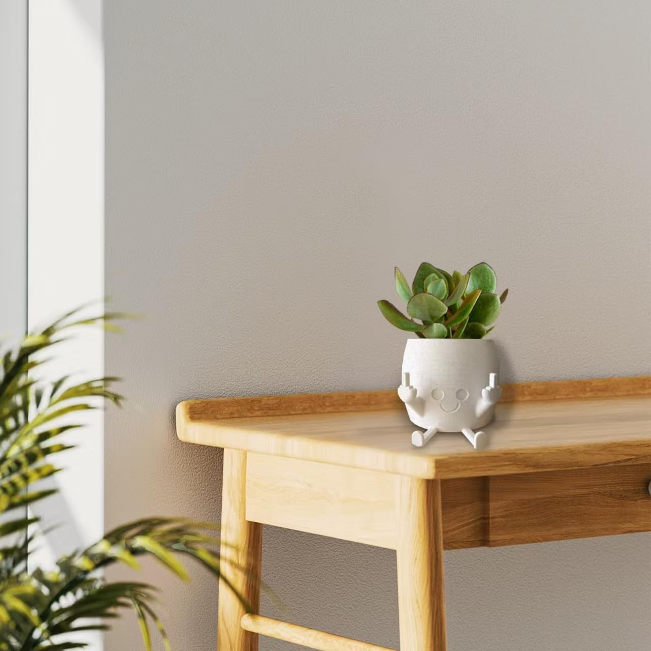 sxidpda small plant planter for desks patios and shelves.
