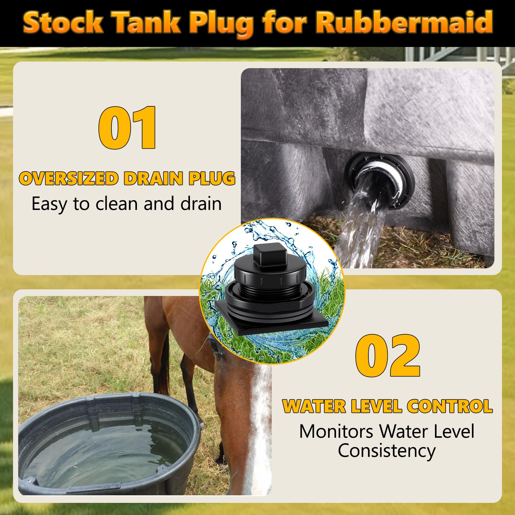 Five-year replacement warranty badge for the Sxmprail stock tank plug.