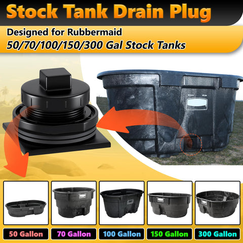 Gaskets and tape included with the drain plug kit for leak prevention.