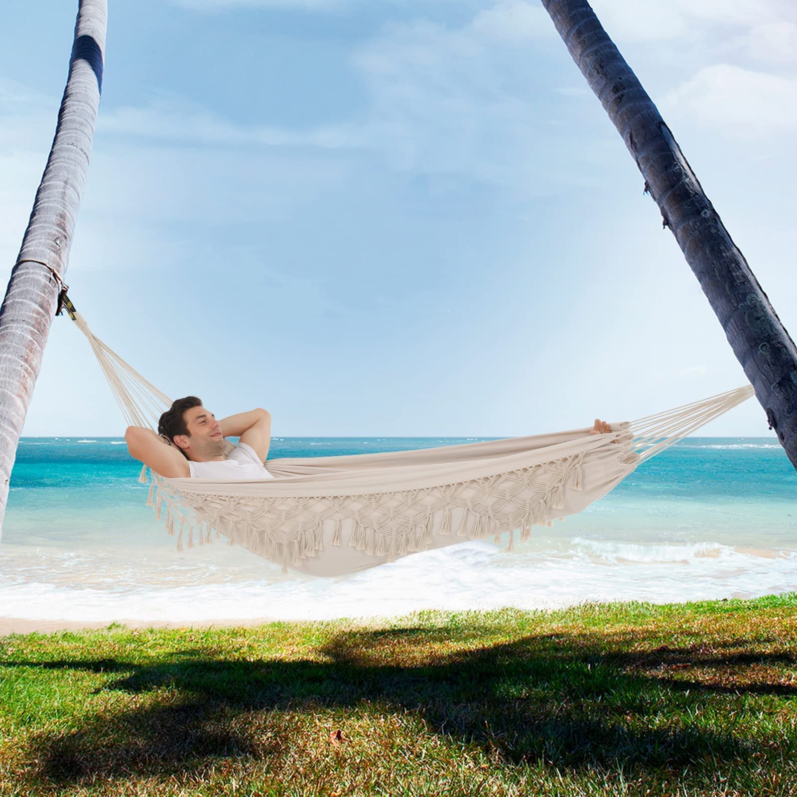 SXSEAGLE hammock bed size 80x59 inches for two adults