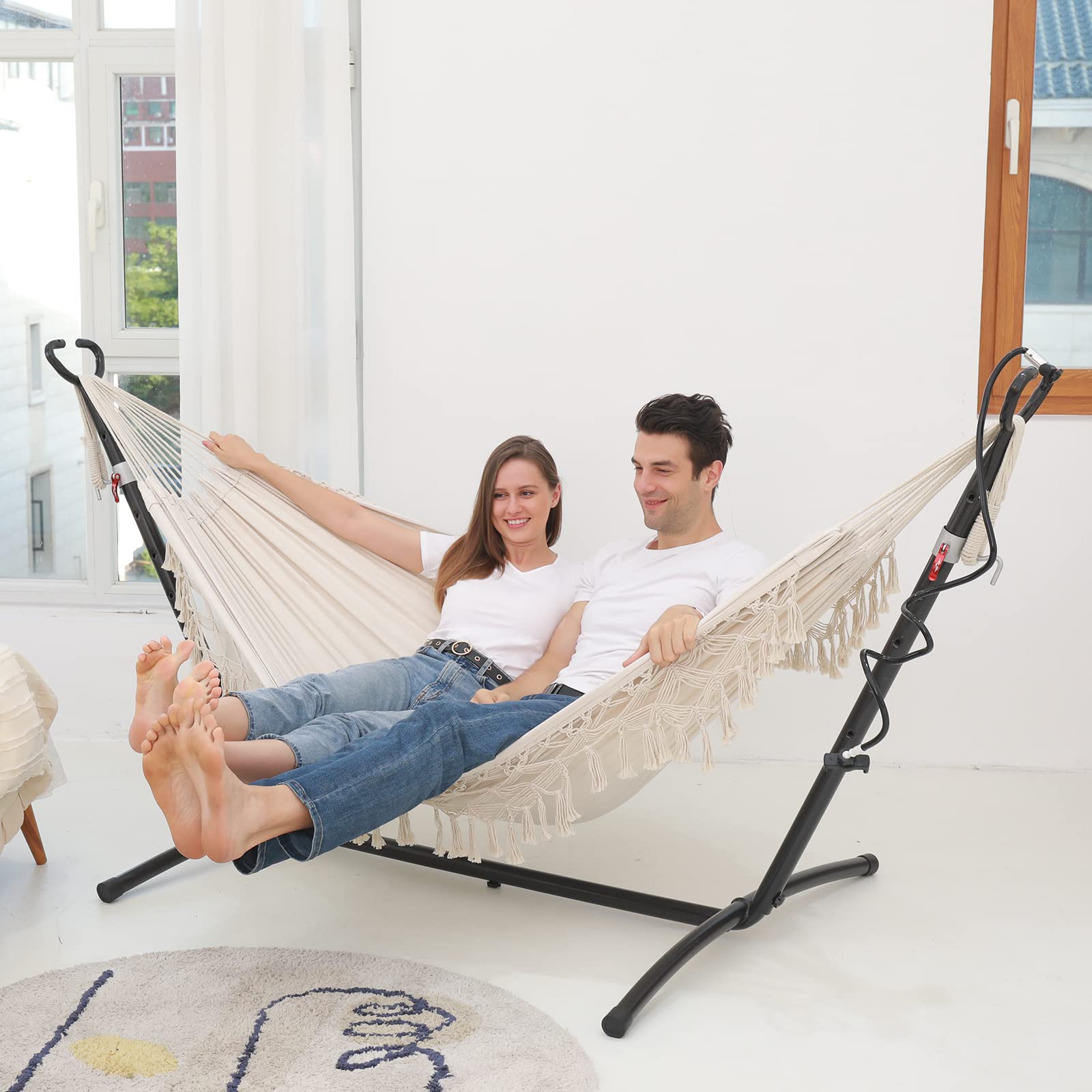 SXSEAGLE strong cotton-linen rope supports up to 500 pounds