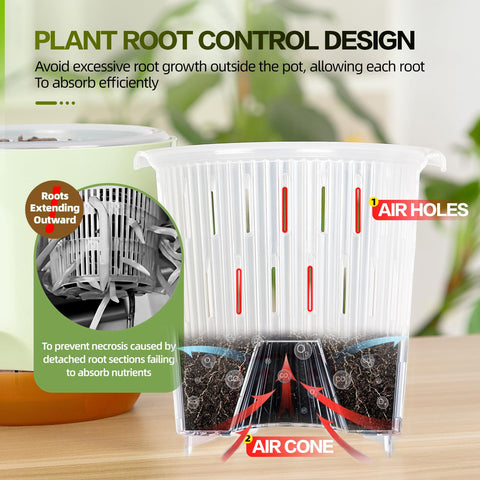 Sxueg cotton wick close-up showing automatic moisture draw for healthy roots.
