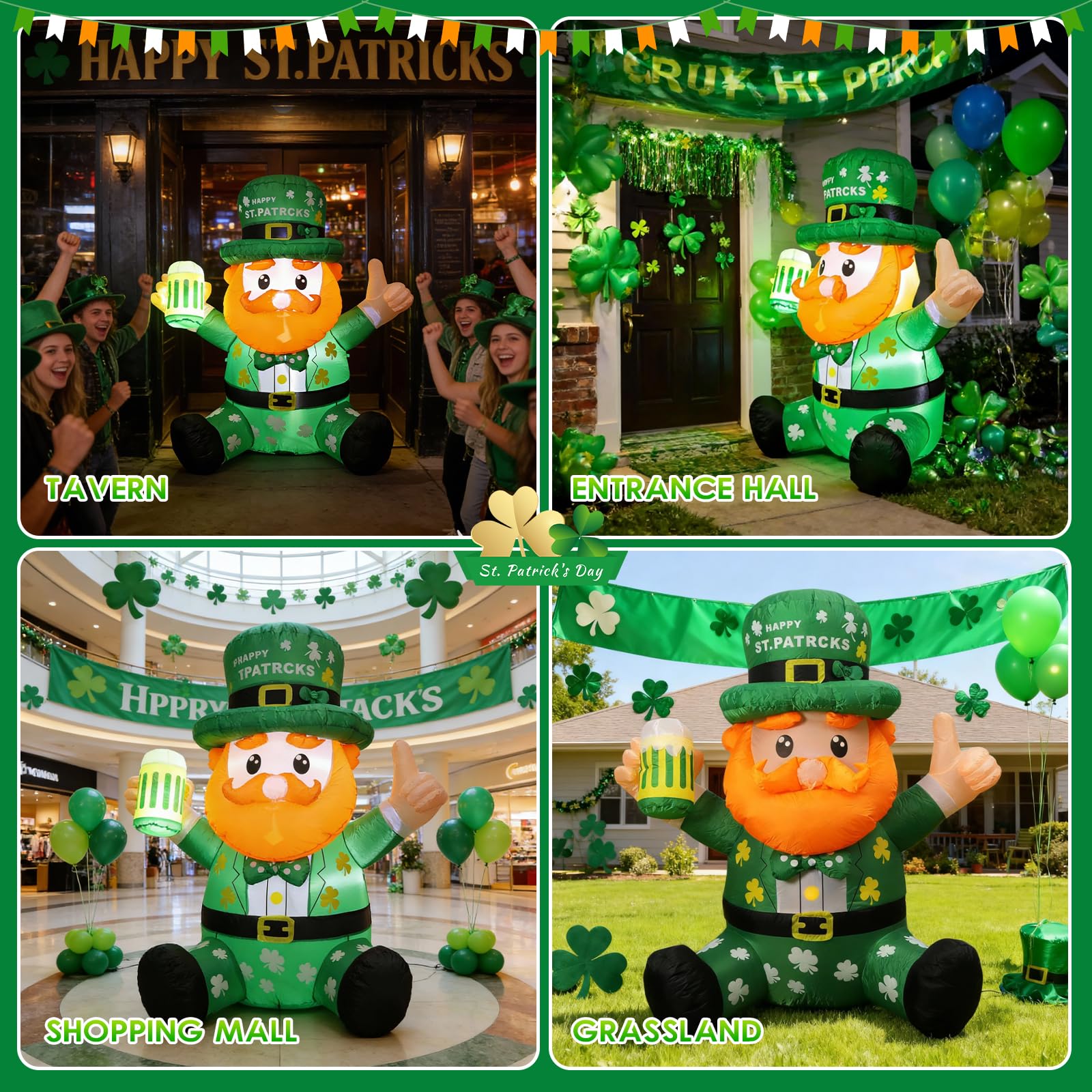 Syagnos festive yard decoration perfect for Patrick's Day gifts to neighbors.