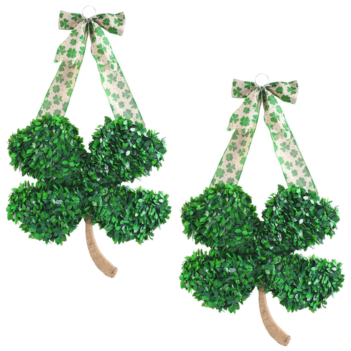 Syagnos shamrock wreath for front door adds festive curb appeal and luck.
