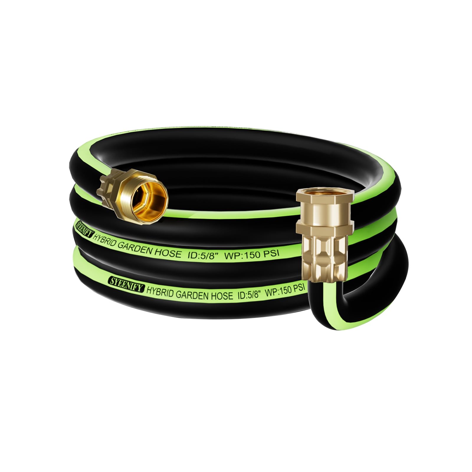 SYEENIFY Garden Leader Hose coil for easy storage and handling.