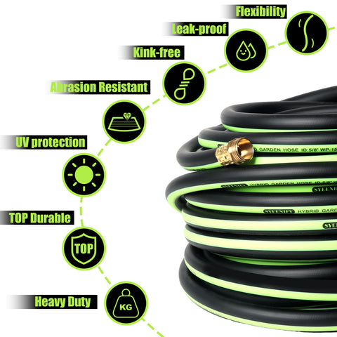 SYEENIFY leak-proof brass end fittings ensure secure connections.
