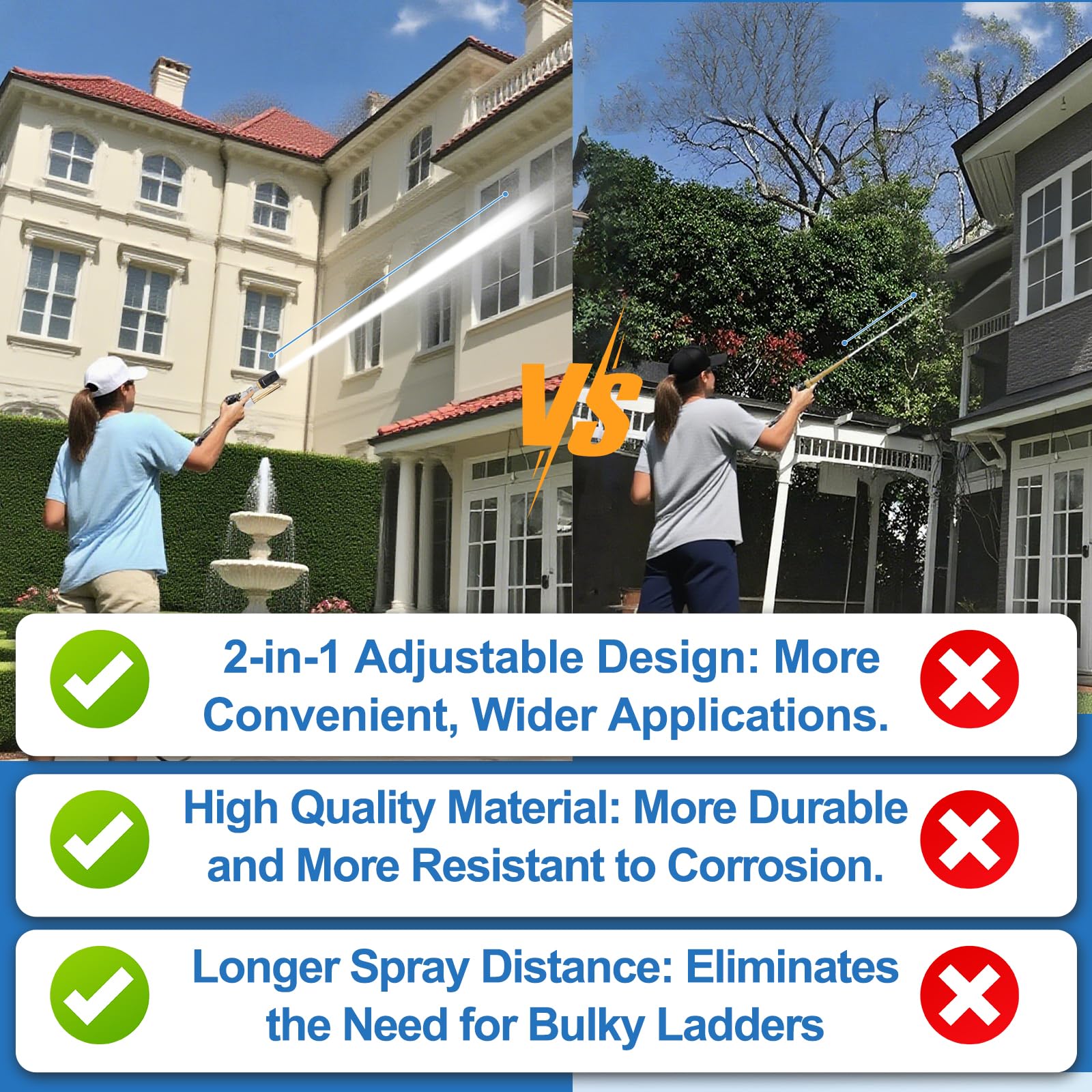 SYFLHYP robust construction resists rust and corrosion during cold or hot water use.