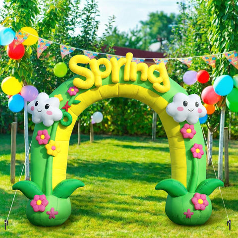 Syhood inflatable arch offers easy care and reuse for seasonal celebrations