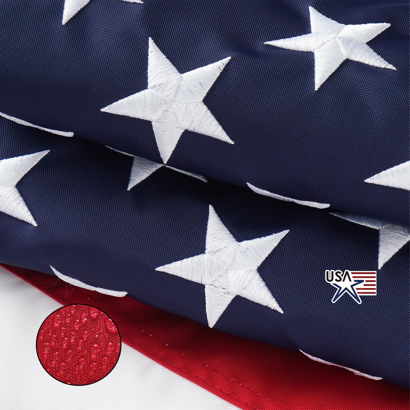 SYII American flag 4x6 outdoors, tearproof design for rugged weather